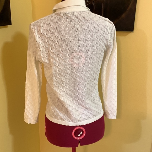 NWOT Zara knit top with collar and 3/4 sleeves 🔴 - Picture 6 of 13